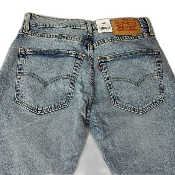 Levi's Performance 512 Stretch Slim Taper Light Wash Distressed Men's Jeans New! - Picture 7 of 9